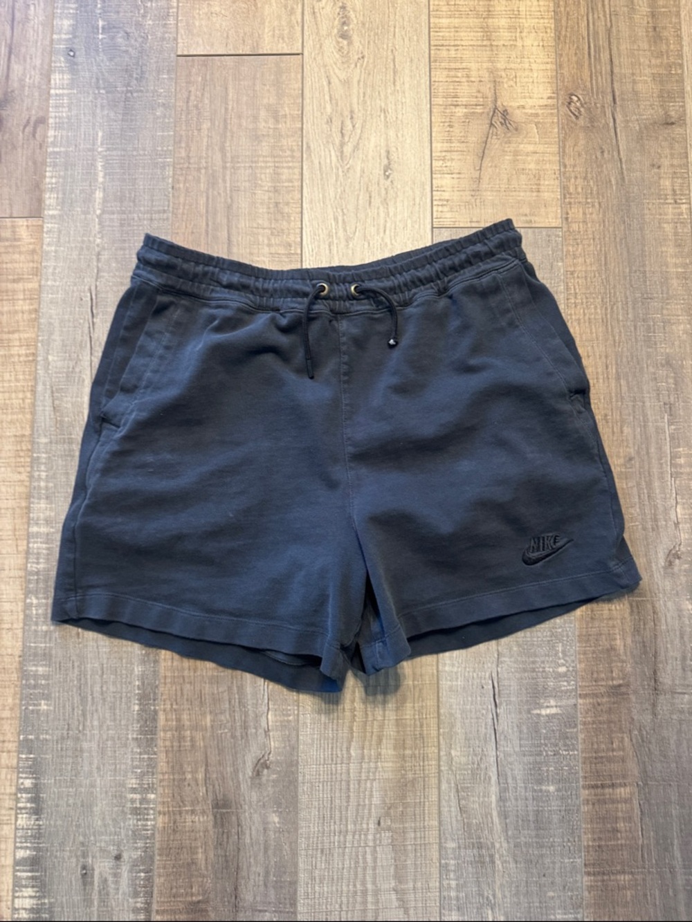 Nike Dark Charcoal Drawstring Fleece Shorts